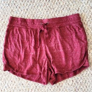 Maroon shorts